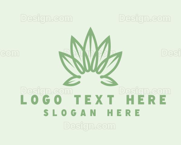 Organic Cannabis Leaf Logo