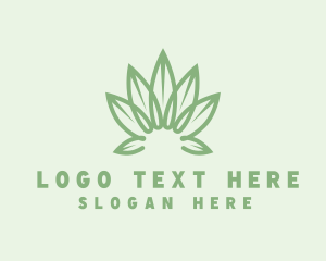 Organic Cannabis Leaf logo