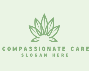 Organic Cannabis Leaf Logo