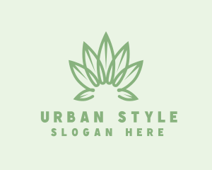 Organic Cannabis Leaf logo