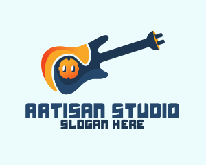 Guitar Socket & Plug logo design