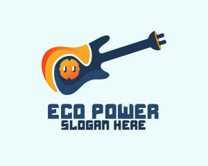 Guitar Socket & Plug logo design