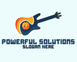 Guitar Socket & Plug logo design