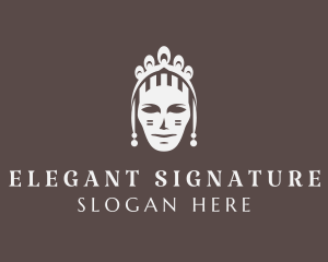 Elegant Queen Tiara logo design