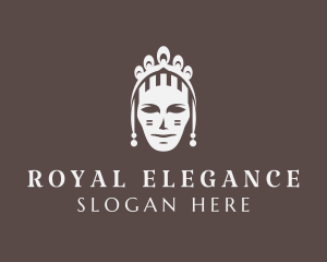 Elegant Queen Tiara logo design