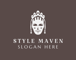 Elegant Queen Tiara logo design