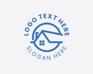 House Roof Renovation Logo