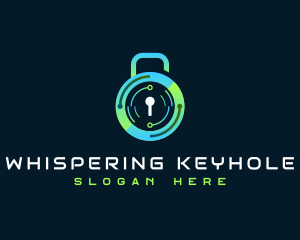 Cyber Security Lock logo design