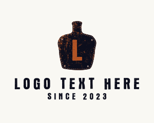Vintage - Rusty Bottle Tavern logo design