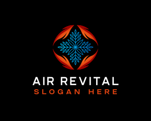 Thermal Air Conditioning HVAC logo design