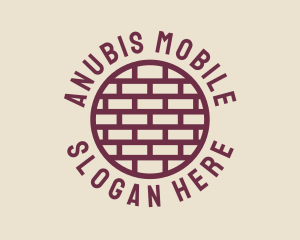 Brick Wall Badge logo design