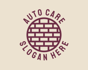 Brick Wall Badge logo design