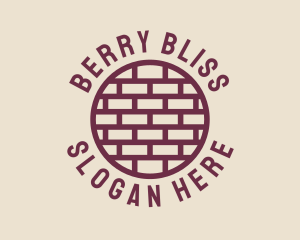 Brick Wall Badge logo design