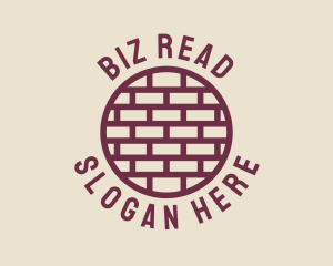 Brick Wall Badge logo design