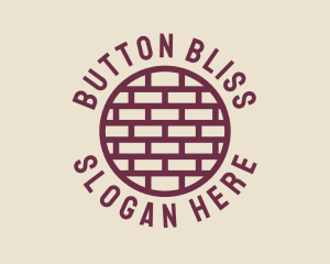 Brick Wall Badge logo design