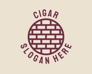 Brick Wall Badge logo design