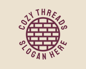 Brick Wall Badge logo design