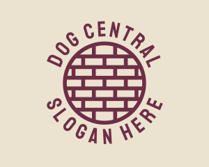 Brick Wall Badge logo design