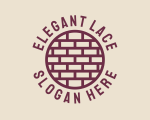 Brick Wall Badge logo design