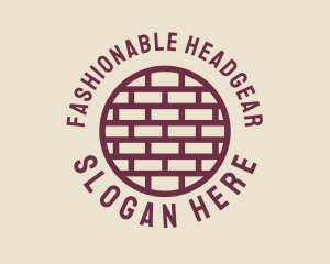 Brick Wall Badge logo design