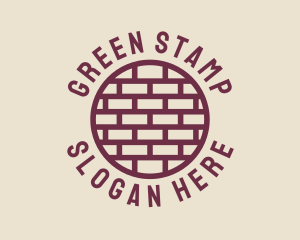 Brick Wall Badge logo design