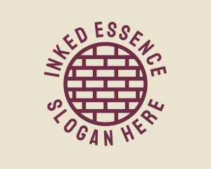 Brick Wall Badge logo design