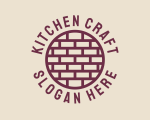 Brick Wall Badge logo design