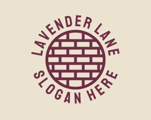 Brick Wall Badge logo design