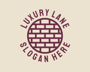 Brick Wall Badge logo design