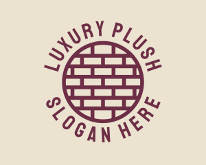 Brick Wall Badge logo design