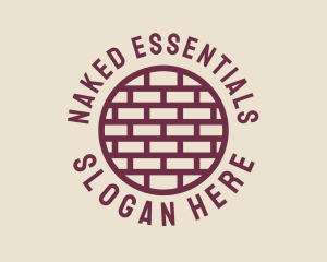 Brick Wall Badge logo design