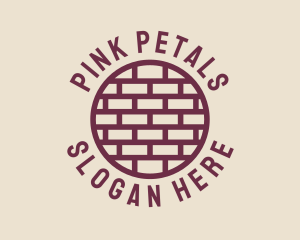 Brick Wall Badge logo design