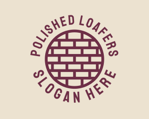 Brick Wall Badge logo design