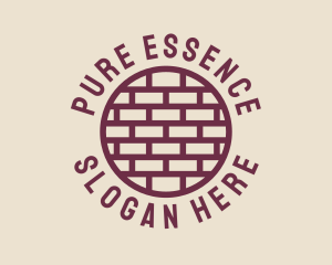 Brick Wall Badge logo design