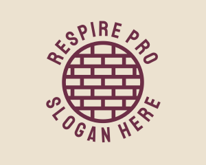 Brick Wall Badge logo design