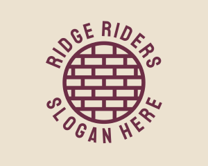 Brick Wall Badge logo design