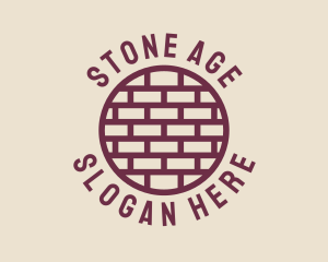 Brick Wall Badge logo design