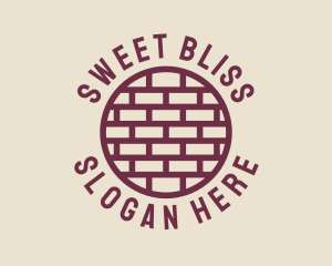 Brick Wall Badge logo design