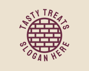 Brick Wall Badge logo design