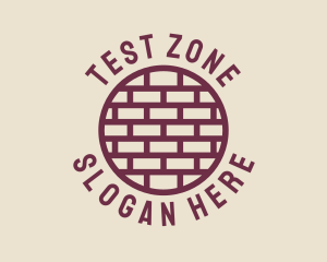 Brick Wall Badge logo design