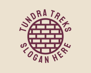 Brick Wall Badge logo design