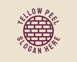 Brick Wall Badge logo design