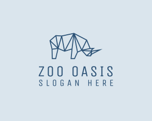 Wild Rhino Zoo logo design