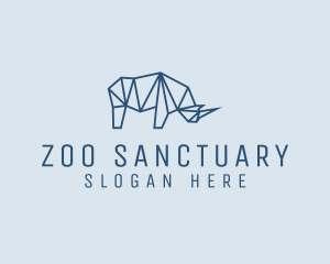 Wild Rhino Zoo logo design