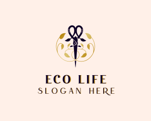 Lawn Care Scissors logo design