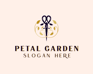 Lawn Care Scissors logo design