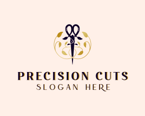 Lawn Care Scissors logo design