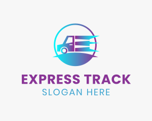 Fast Moving Truck logo design