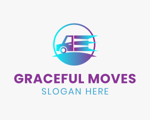 Fast Moving Truck logo design