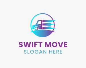 Fast Moving Truck logo design